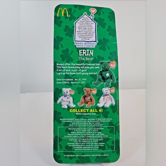 RARE-Ronald McDonald International Beanie Babies-Complete Set-With Tag Errors! - Picture 4 of 14